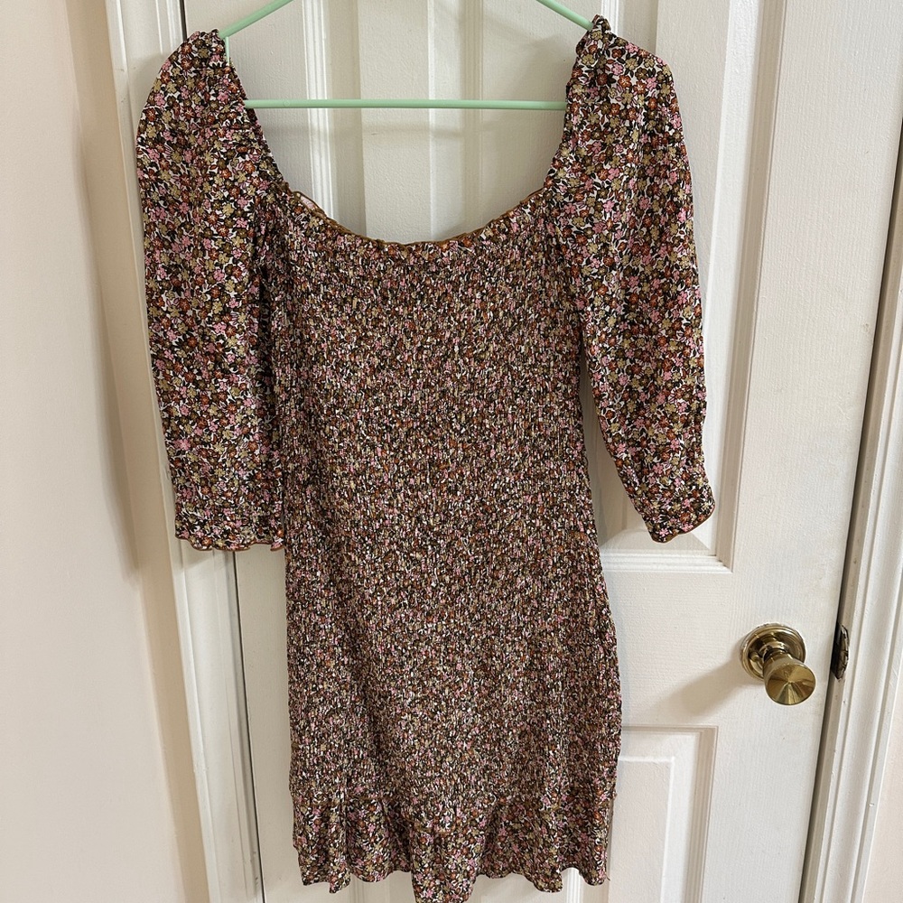Faithfull the Brand El Saada Floral Smocked Mini Dress - Picture 7 of 9